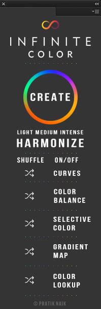 Infinite Color Panel for Photoshop PC and Mac - All Source Code Is Free