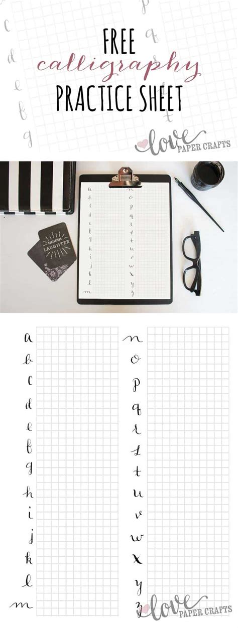 Free Printable Calligraphy Alphabet Practice Sheets