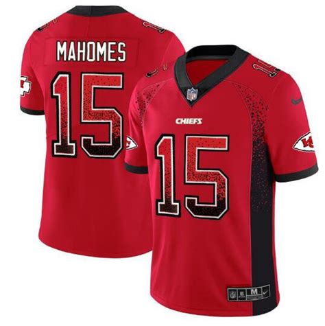 Patrick Mahomes #15 Kansas City Chiefs Limited Jersey Men's Red Drift ...