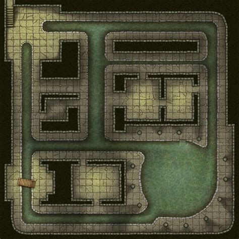 Sewer Cistern 36 x 36 RPG Encounter Map - Loke BattleMats | Fantasy Battle Maps | Dungeon ...