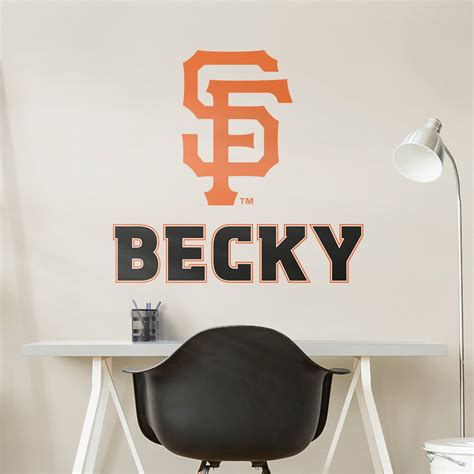 San Francisco Giants: Personalized Transfer Decal | Fathead Official Site