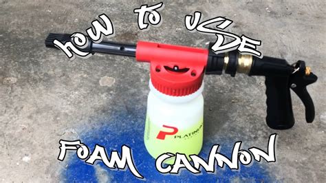 How To Use a Foam Cannon - YouTube