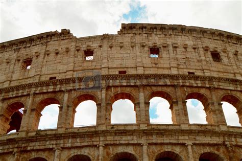 Colosseum in Rome, Italy, Europe. Rome is an ancient arena of ...