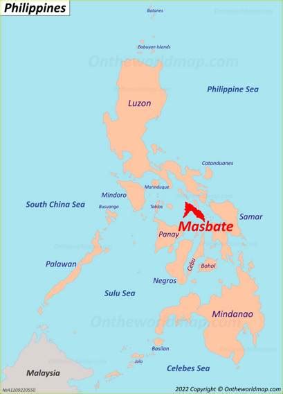 Masbate Island Map | Philippines | Detailed Maps of Masbate Island