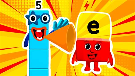 Numberblocks Alphablocks Crossover E & 5 - YouTube