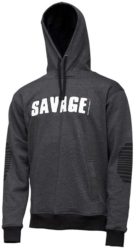 Savage Gear Logo Hoodie Size M Dark Grey | 57667