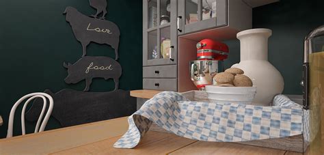 Sunny kitchen on Behance