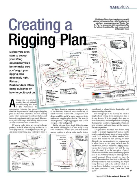 22 Creating a Rigging Plan | Crane (Machine) | Technology