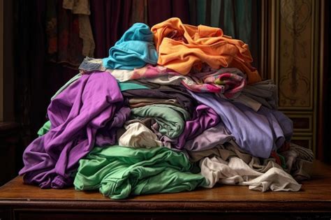 Premium AI Image | Crumpled clothes before ironing