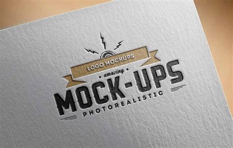 Free Paper Logo Mockup | Mockuptree
