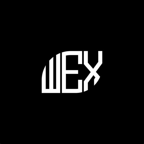 WEX letter logo design on black background. WEX creative initials ...