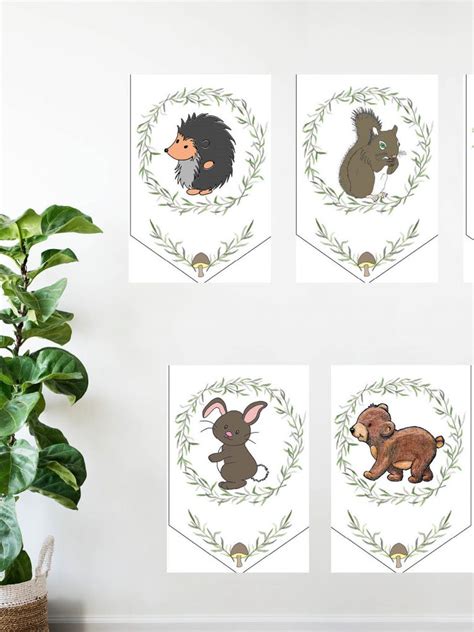 Woodland Animal Baby Shower Banner Instant Access Digital File Download - Kards by Kaylee