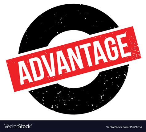 Advantage rubber stamp Royalty Free Vector Image