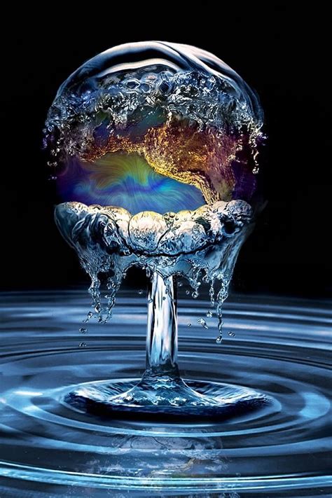 Fantasy water | Water art, High speed photography, Amazing photography