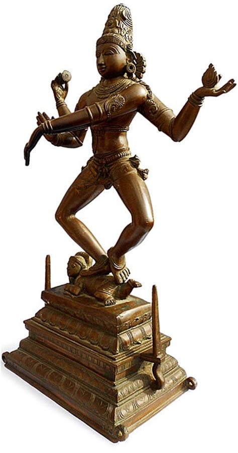 Rare Vintage Hindu Chola Bronze Thalasamspoditham Thandavam Dancing ...