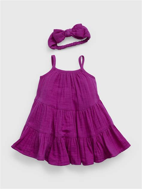 Baby Strappy Tiered Dress Set | Gap