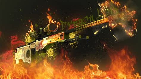 AWP Dragon Lore wallpaper created by Doud | | CSGOWallpapers.com