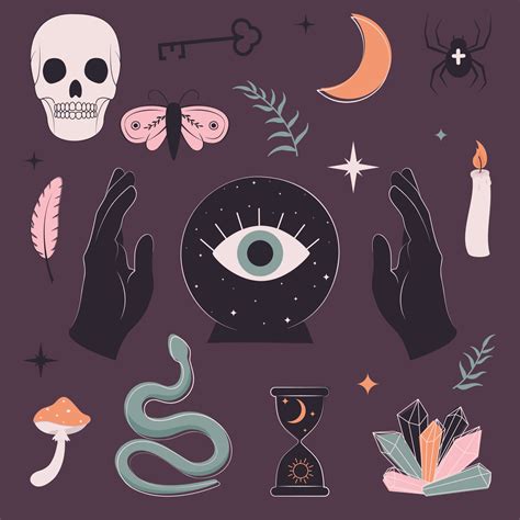 magic symbols collection 12749465 Vector Art at Vecteezy