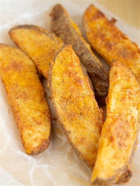 KFC Copycat Potato Wedges (Air Fryer Method) - My Forking Life