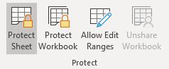 Protect Excel spreadsheet options - Microsoft Excel 365