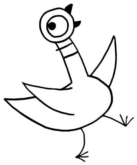 Printable Mo Willems Pigeon Coloring Pages Free - KonnerteAvery