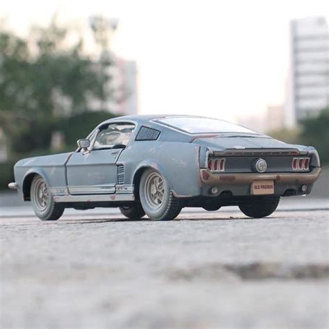 1967 Ford Mustang GT Diecast Model Old Simulation Che Zhi Diecast Cars ...