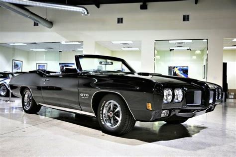 1970 Pontiac GTO CONVERTIBLE 82244 Miles Black Convertible 455 HO V8 ...