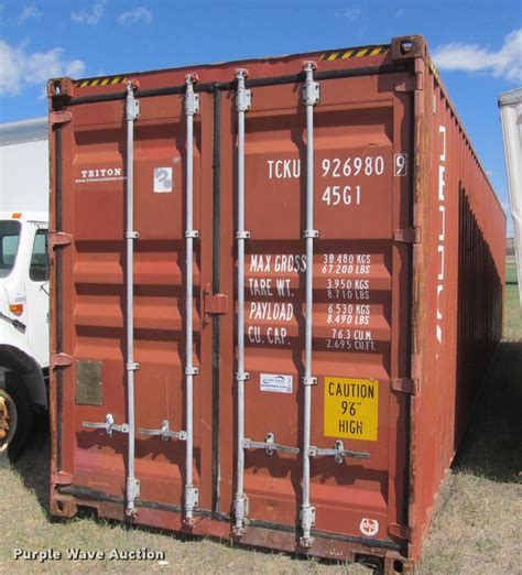 2003 Triton shipping container in Fort Pierre, SD | Item K3907 sold | Purple Wave