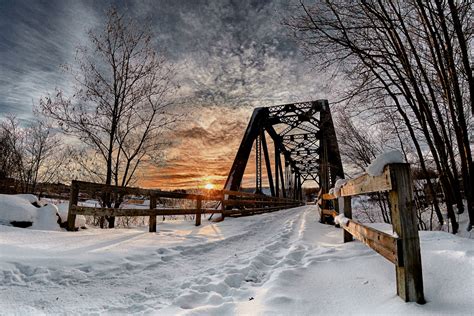 Fond d'écran : neige, hiver, lever du soleil, Matin, rivière, Canon, Canada, 2013, Québec, Gel ...