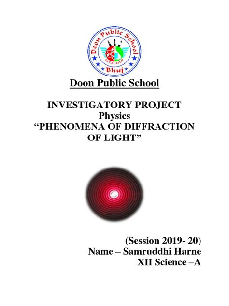 Doon Public School | PDF | Diffraction | Waves