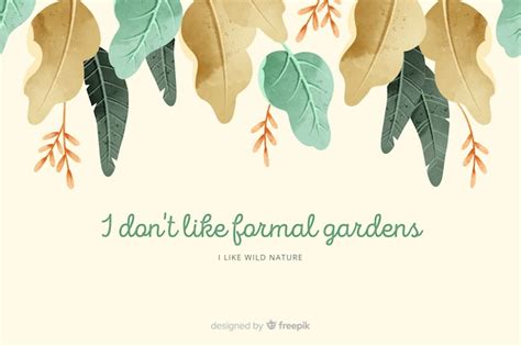 Premium Vector | Nature background with quote