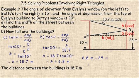 Solving Problems Involving Right Triangles - YouTube