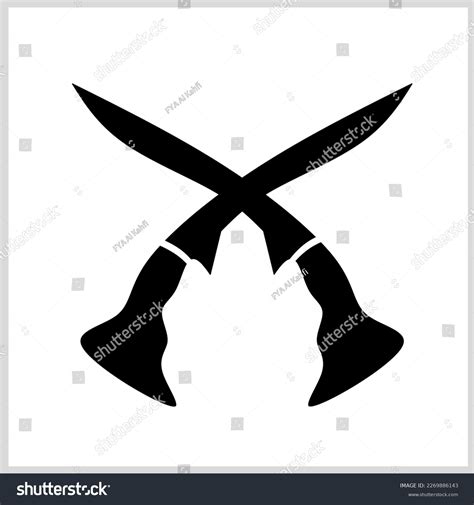 Badik Iconic Traditional Weapon Sulawesi Indonesia Stock Vector (Royalty Free) 2269886143 ...