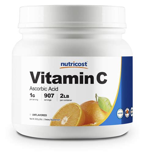 Nutricost Vitamin C (Ascorbic Acid) Powder 2 LBS - Walmart.com - Walmart.com