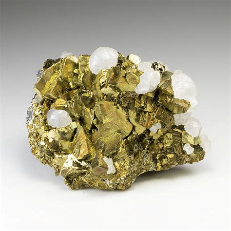 Chalcopyrite with Calcite - Minerals For Sale - #8111241