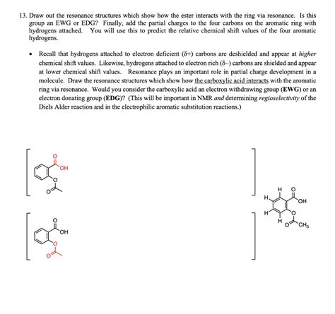 Solved 13. Draw out the resonance structures which show how | Chegg.com