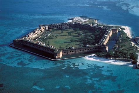 Aerial View of Fort Jefferson Photograph by Carl Purcell - Fine Art America