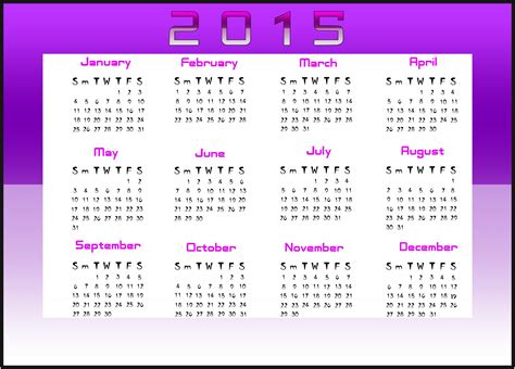Calendar 2015 Free Stock Photo - Public Domain Pictures