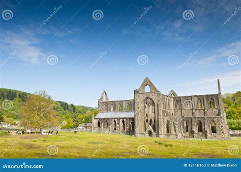 Ruins Of Tintern Abbey, A Former Church In Wales Stock Photography ...