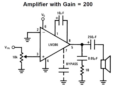 Lm386 Audio Amplifier Circuit
