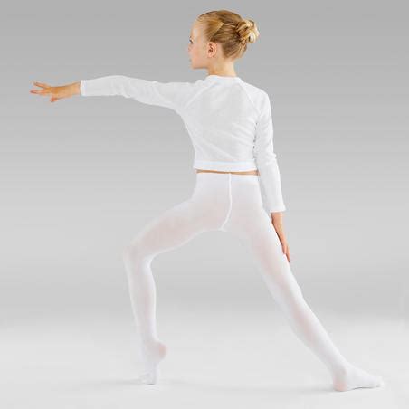 Girls' Ballet Tights - White - Decathlon