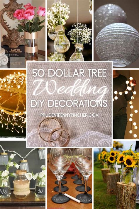 50 Dollar Store DIY Wedding Decorations - Prudent Penny Pincher