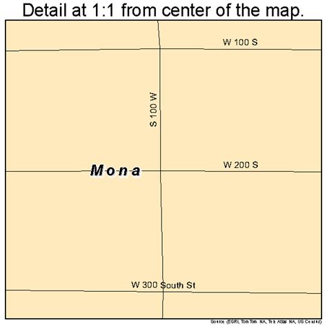 Mona Utah Street Map 4951140