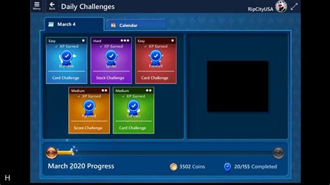 Microsoft Solitaire Daily Challenges - 3/04/2020 - YouTube