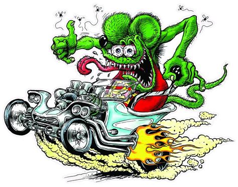 Rat Fink T Bucket Decal | Rat fink, Ed roth art, Rats