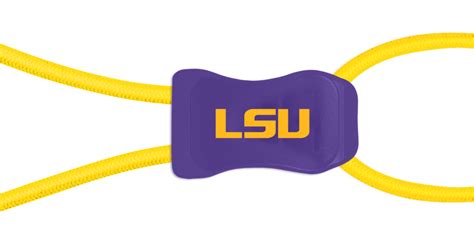 LSU No Tie laces for your shoes - from your favorite college