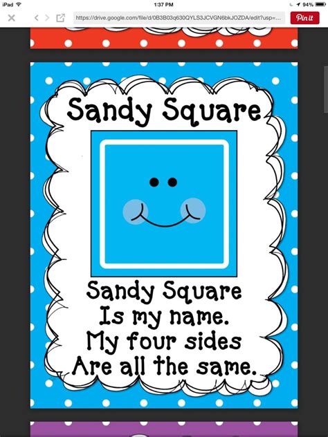 Square song Preschool Poems, Farm Preschool, Kids Poems, Preschool Learning Activities ...