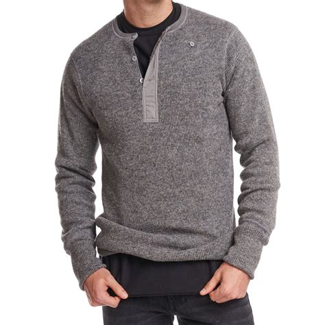 Stanfield's Heritage Fleece Lined Heavy Weight Wool Henley - Robertson's Clothing & Shoes