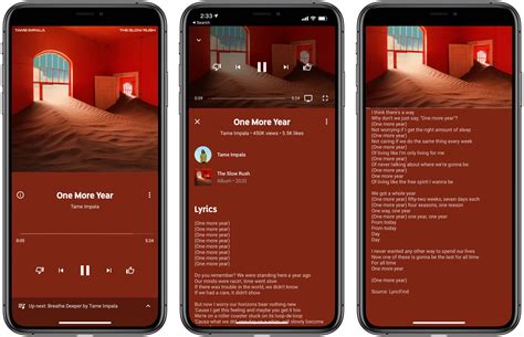 YouTube Music for iOS launches song lyrics