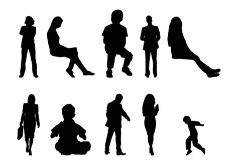 100,000 Silhouette 5 people Vector Images | Depositphotos